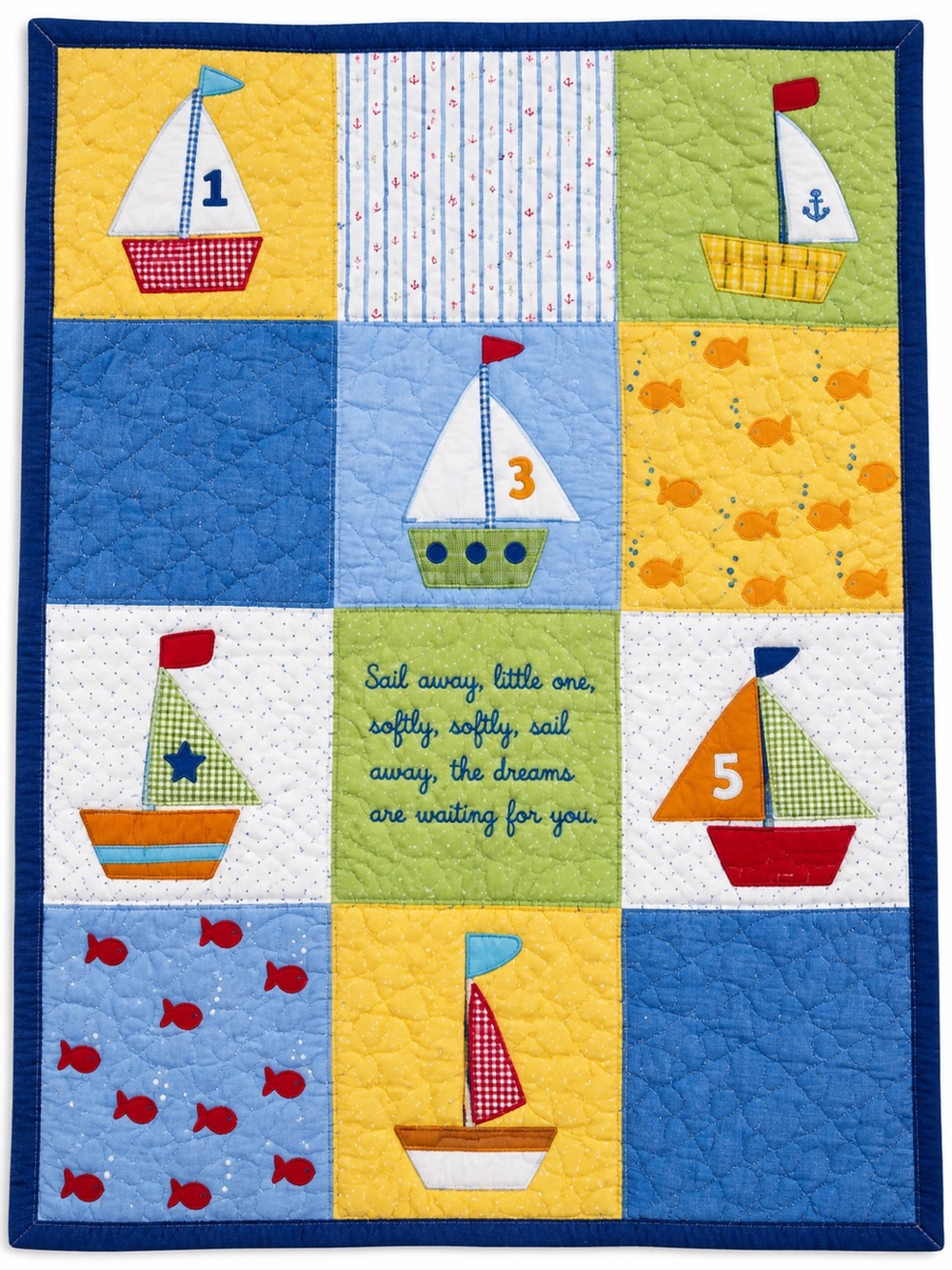 Nautical Sailboat Baby Quilt